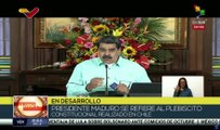 Pdte. Nicolás Maduro argumenta causas del rechazo al plebiscito constitucional en Chile
