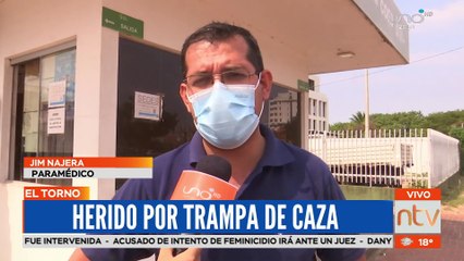 Hombre es herido por trampa de caza