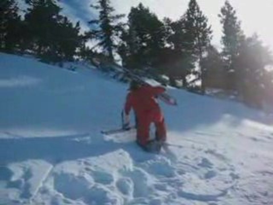 Elodie fait du ski