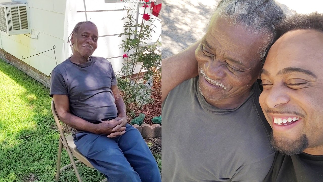 'Returning home to surprise dad on Father's Day *A moment 3 years in the making*'