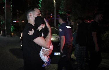 Yangın çıkan otel boşaltıldı