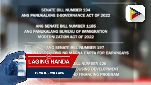 Mga panukalang batas upang mas maayos, mabisa, at angkop ang paghahatid-serbisyo publiko ng Senado, inihain ni Senador Bong Go