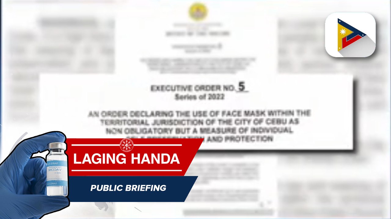 Cebu City LGU, hinimok ang national government na gawing pilot area ang lungsod sa pagpapatupad ng optional na pagsusuot ng face mask