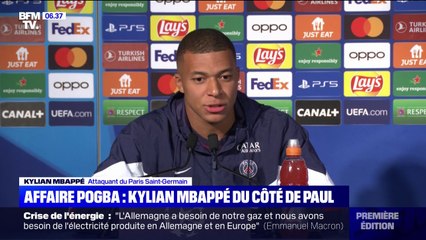Kylian Mbappé sur l'affaire Paul Pogba: "Je préfère faire confiance à mon coéquipier"