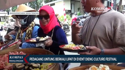 Pedagang Raup Untung di Dieng Culture Festival