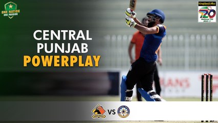 1st Innings Powerplay | Central Punjab vs Sindh | Match 13 | National T20 2022 | PCB | MS2T