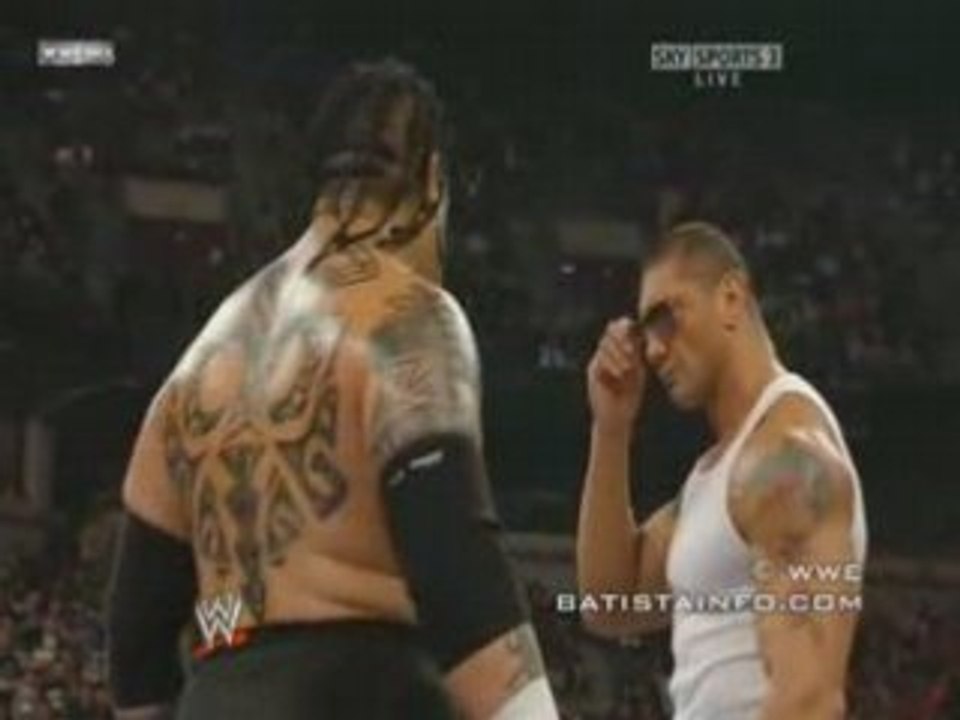 Batista vs Umaga [confrontation] 10/03/08