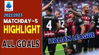 ALL GOALS - Highlight Seri A Italia pekan ke-5 All Goals, MILAN VS INTER, SERU..