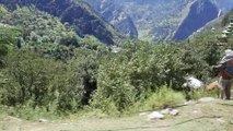 Karen valley of Kashmir, where a river separates the border between Pakistan and India