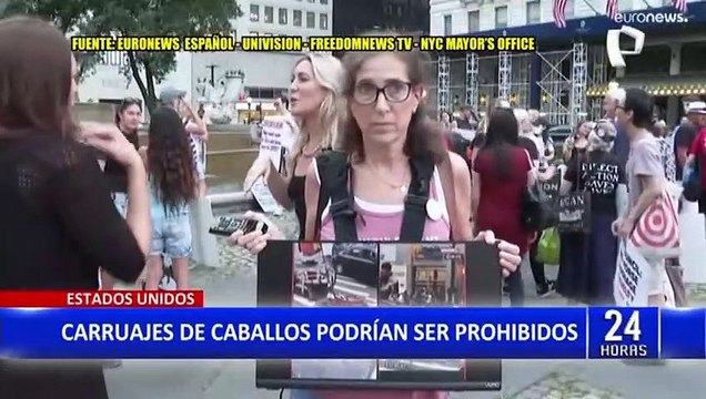 Estados Unidos: Podrían prohibir carruajes de caballos en New York