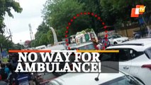 TrTraffic Chaos In Bhubaneswar: Another Ambulance Gets Stuck Near Odisha Assembly Amid BJD’s Programme