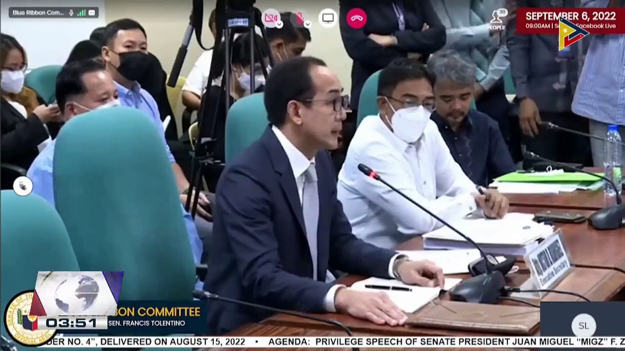 Pang. Ferdinand R. Marcos Jr., pinahintulutan si ES Rodriguez na dumalo sa pagdinig ng Senate Blue Ribbon Committee