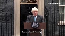 “Esto es todo, amigos”: el discurso de despedida de Boris Johnson como primer ministro