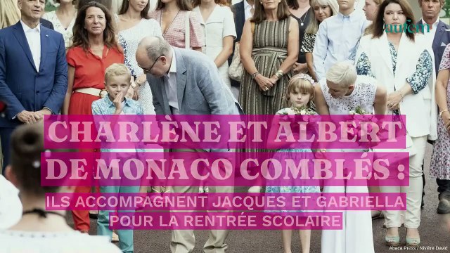 PHOTOS. Charlène et Albert de Monaco comblés : ils accompagnent Jacques et Gabriella pour la rentrée scolaire