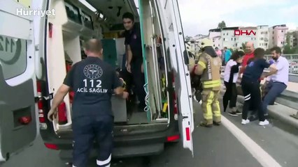 Yenikapı'da İETT otobüsü, çok sayıda araca çarptı