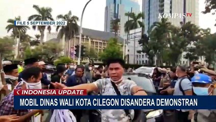 Polisi Tangkap 6 Tersangka yang Sandera Mobil Dinas Wali Kota Cilegon saat Demo di Kawasan Gambir