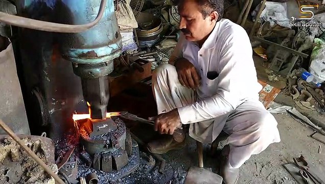 23 Forging Sickle Mass Production of Sickle With Power Hammer Amazing Blacksmithing - Skill Spotter