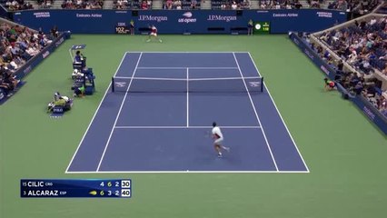 US Open - Alcaraz sort Cilic