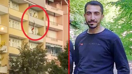Bunalıma giren genç evinin balkonundan boşluğa kendini böyle bıraktı