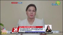 VP at Education Sec. Sara Duterte, kinilala ang dedikasyon sa pagtuturo ng mga guro sa gitna ng pandemya | 24 Oras