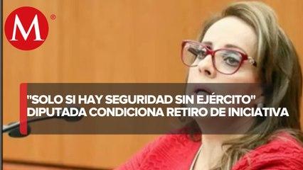 Si PAN declara que puede brindar seguridad sin Ejército, retiro iniciativa: diputada