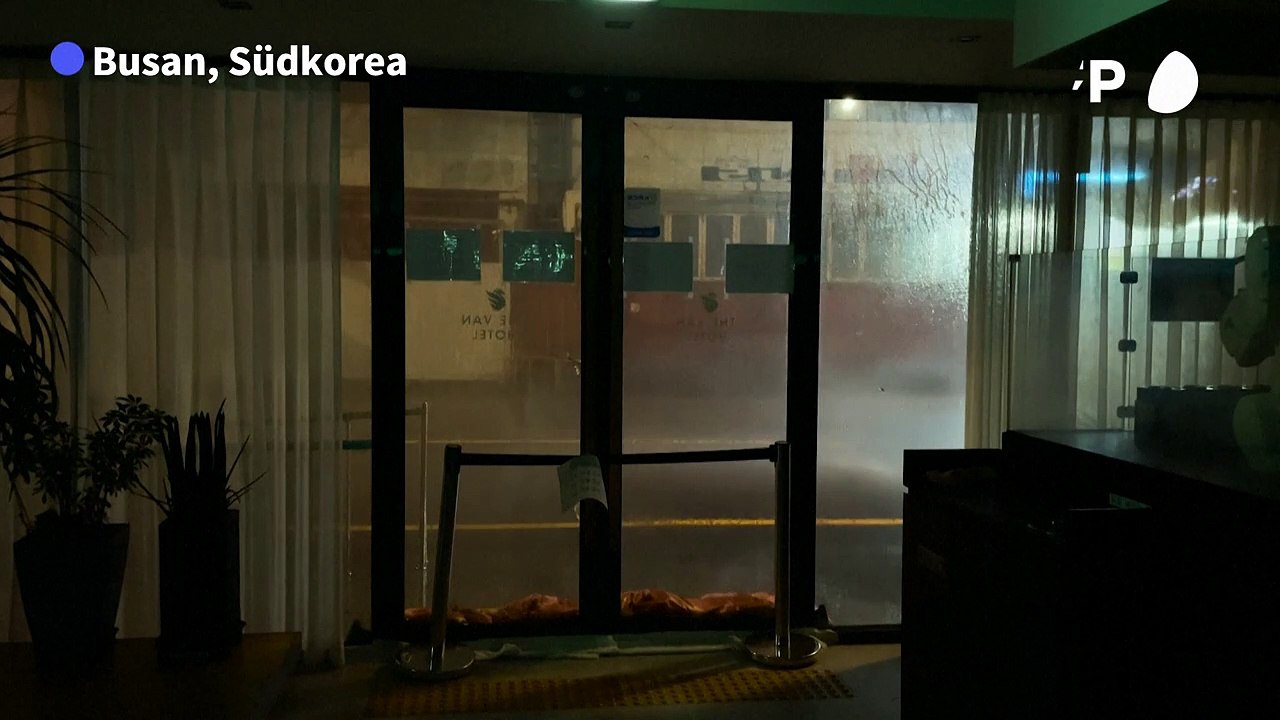 Taifun 'Hinnamnor' fegt über Südkorea hinweg
