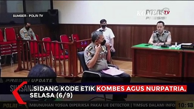 Momen Brigjen Hendra Kurniawan Bersaksi di Sidang Etik Kombes Agus Nurpatria