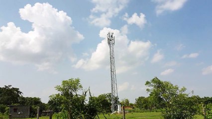 fast moving clouds hyperlapse in India.