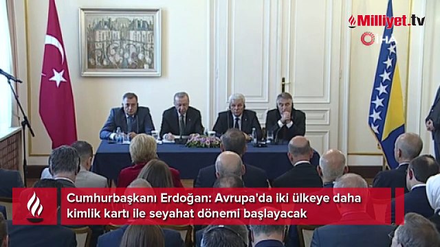 Cumhurbaşkanı Erdoğan duyurdu! Avrupa'da iki ülkeye daha kimlik kartı ile seyahat dönemi