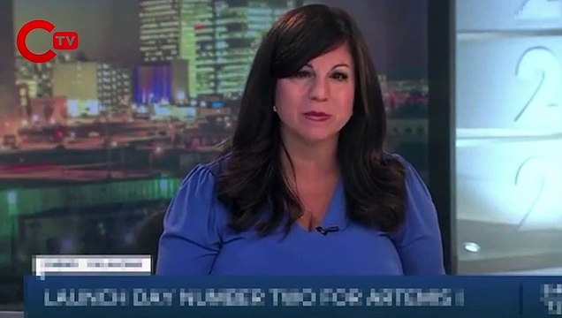 Haber spikeri canlı yayında 'felç geçirmeye başladı'