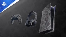 Collection Gray Camouflage - Façades PS5, manette DualSense et casque Pulse 3D