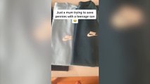 I save hundreds by ironing my own Nike logos onto Primark clothes for my son