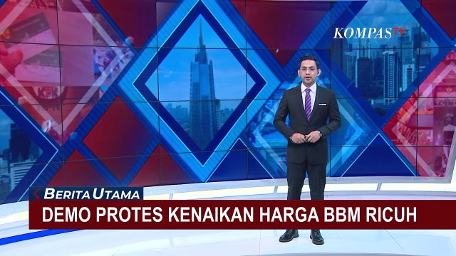 Demo BBM di Depan Gedung DPRD NTB Berlangsung Ricuh, Sejumlah Mahasiswa dan Polisi Terluka