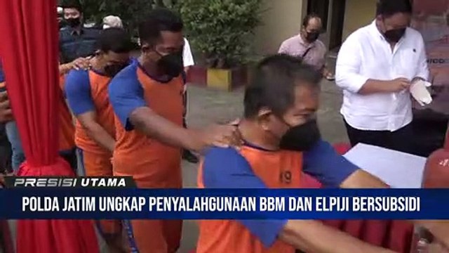 Polda Jatim Ungkap Penyalah Gunaan BBM Dan Elpiji Bersubsidi Dari 31 Polres Jajajaran