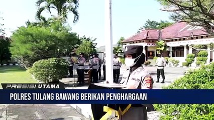 18 Personel Polres Tulang Bawang Yang Berprestasi Mendapatkan Reward