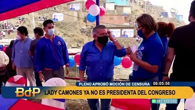 Lady Camones fue censurada: APP pide reconsiderar votación del Pleno del Congreso