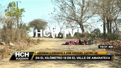 ¡ACRIBILLAN A MOTOCICLISTA! en km.18 carretera al norte de Honduras