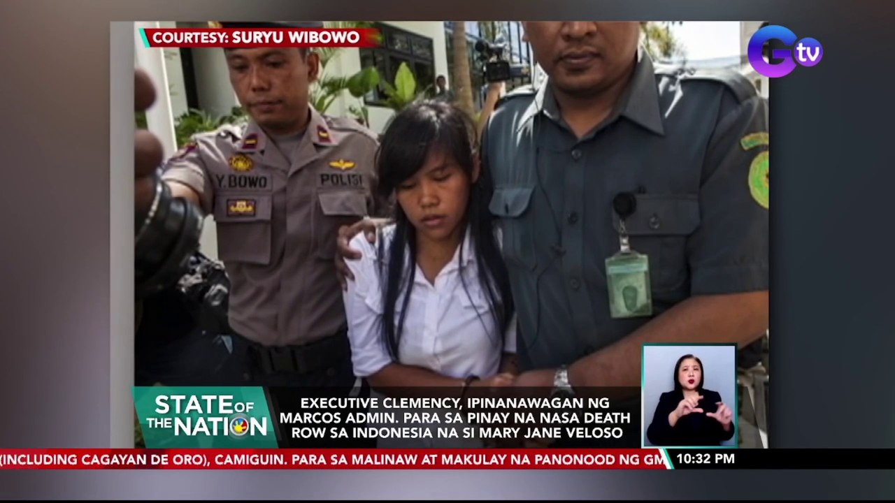 Executive Clemency, ipinanawagan ng Marcos Admin. para sa Pinay na nasa death row sa Indonesia na si Mary Jane Veloso | SONA