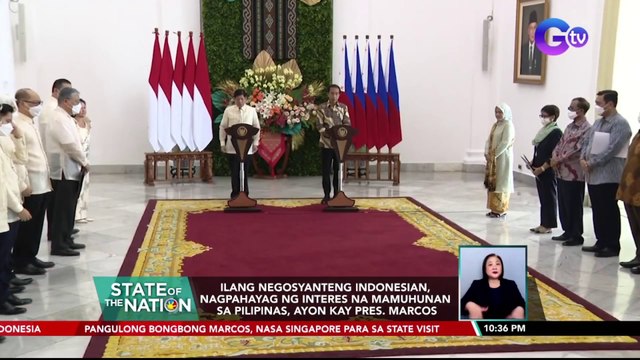 Ilang negosyanteng Indonesian, nagpahayag ng interes na mamuhunan sa Pilipinas, ayon kay Pres. Marcos | SONA