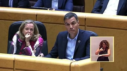 La respuesta de Feijóo a Sánchez en el Senado