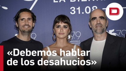 Penélope Cruz y Juan Diego Botto denuncian en Venecia el drama cotidiano de los desahucios