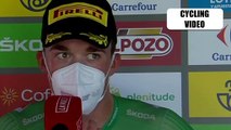 Mads Pedersen breaks Down Crazy Sprint Finish | Stage 16 Vuelta a Espana 2022