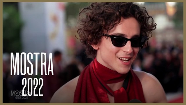 Timothée Chalamet, Isabelle Huppert et Sigourney Weaver au micro de Didier Allouch - Mostra 2022