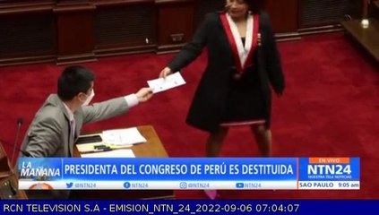 Audios le costaron el puesto a la presidenta del Congreso de Perú