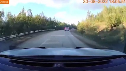 Una grúa se queda sin  frenos