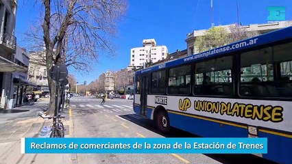 Reclamos de comerciantes de la zona de la Estación de Trenes