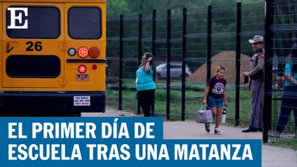 Alumnos de Uvalde, Texas, regresan a la escuela