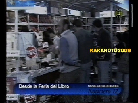 1998 - Fragmento móvil Noticiero 12 inauguración Feria del libro Córdoba - Canal 12 Córdoba