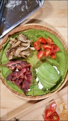 Egg warp with avocado  and chicken warpper | nutrious recipe | high protein recipeEATING SHOW ASMR MUKBANG