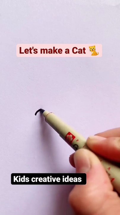 CAt Drawing , easy method